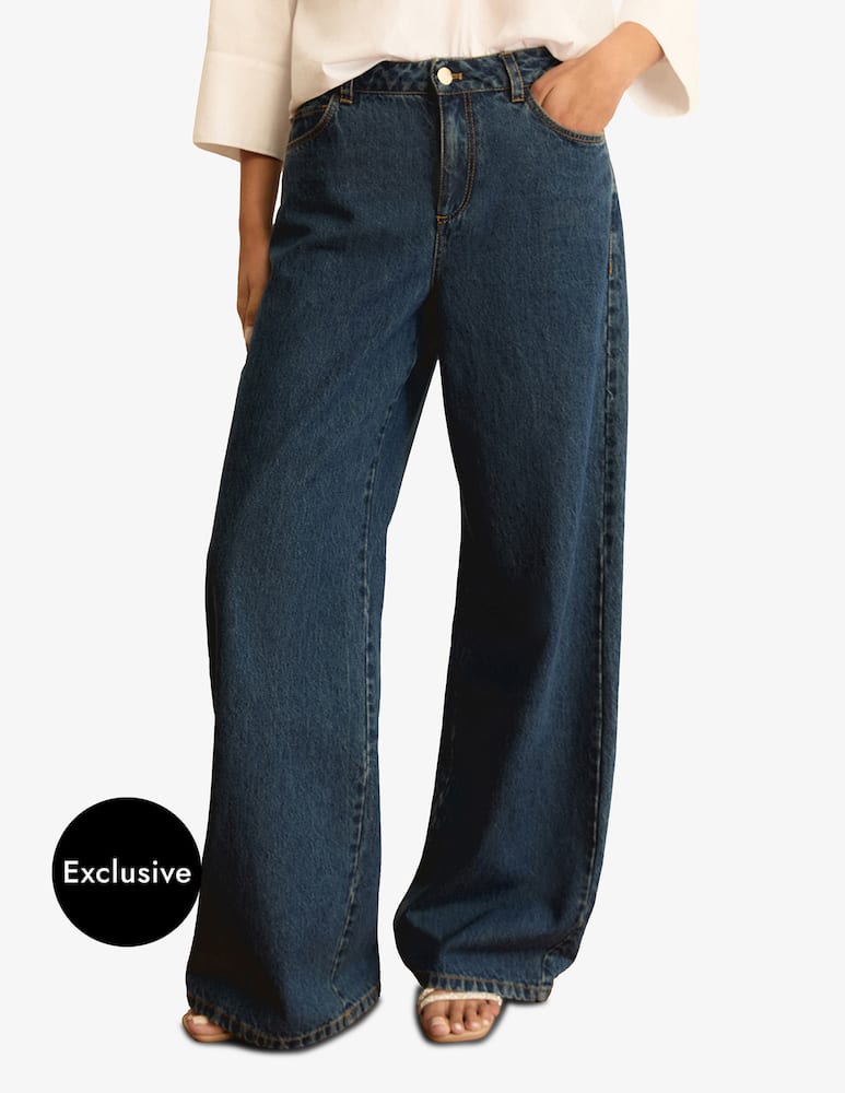 rinascente EMME Denim palazzo trousers Emme x Rinascente