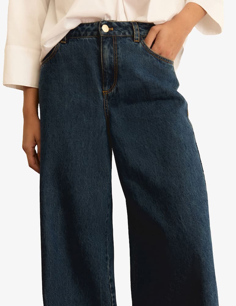 rinascente EMME Denim palazzo trousers Emme x Rinascente