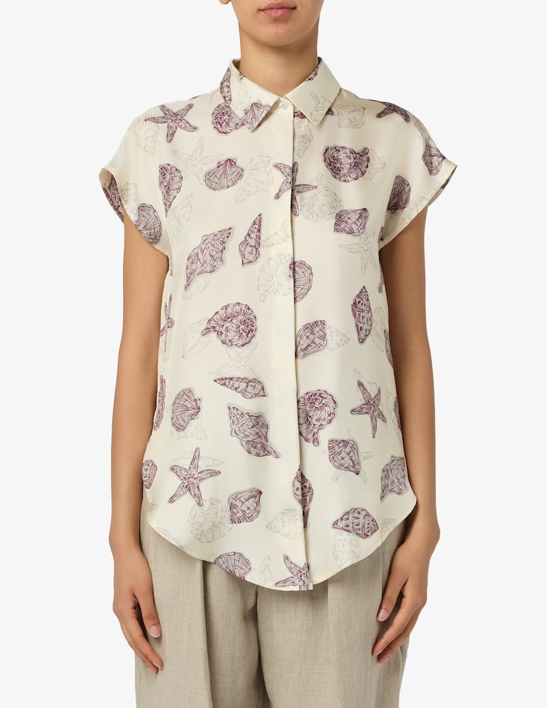 Marella Knot-detail silk shirt MLLRECENTE - picture 1 Marella Knot-detail silk shirt MLLRECENTE - picture 1