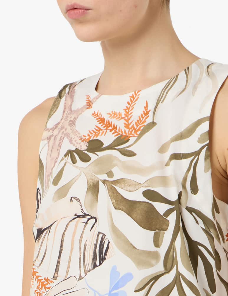 rinascente Marella Sleeveless poplin dress