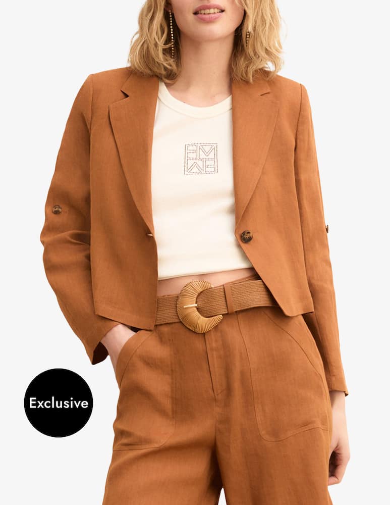 rinascente EMME Blazer corto in lino Emme x Rinascente