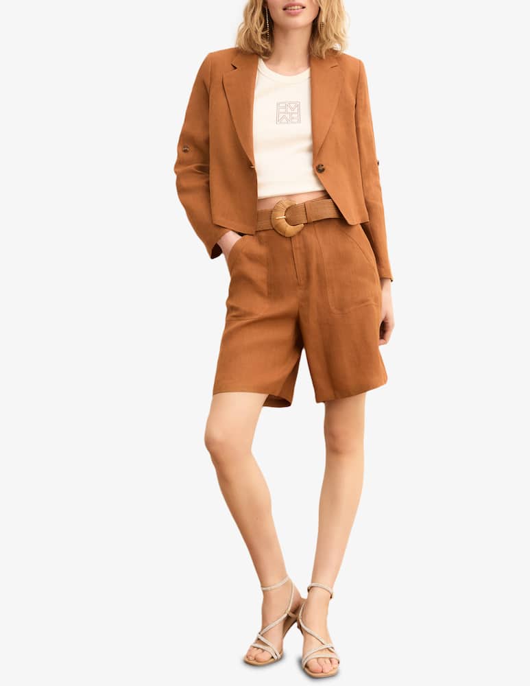 rinascente EMME Blazer corto in lino Emme x Rinascente