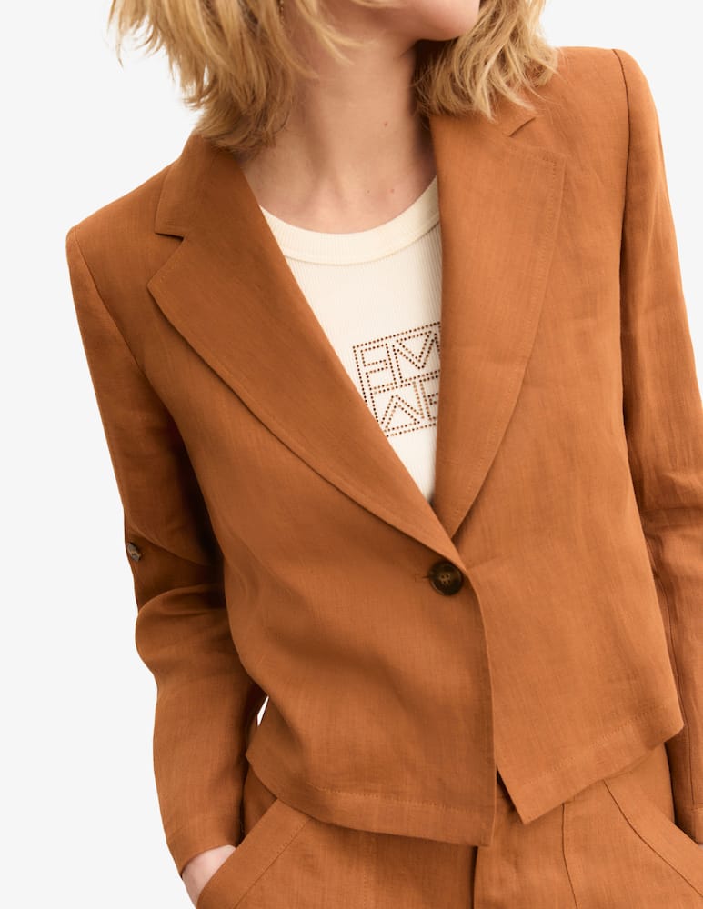 rinascente EMME Blazer corto in lino Emme x Rinascente