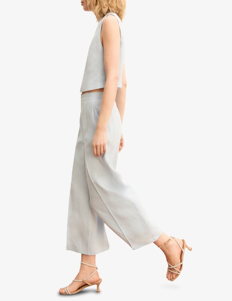 EMME Pantaloni cropped in lino Emme x Rinascente - immagine 4 EMME Pantaloni cropped in lino Emme x Rinascente - immagine 4