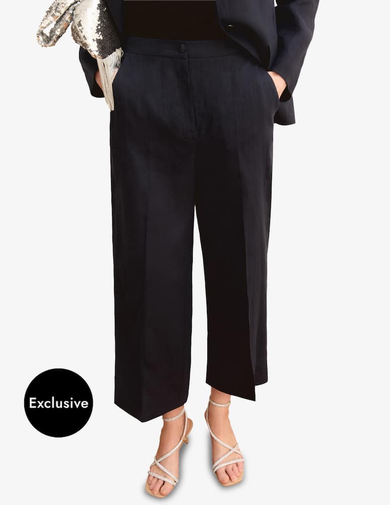 rinascente EMME Linen cropped trousers Emme x Rinascente
