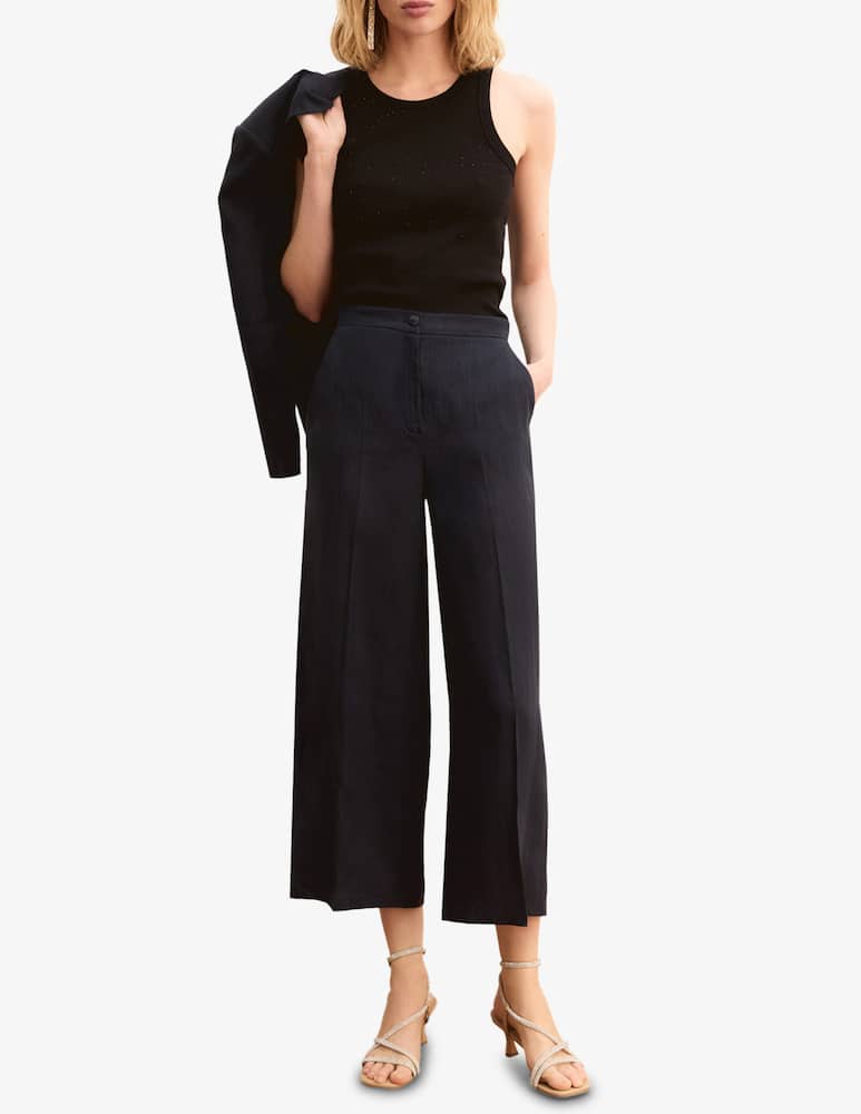 rinascente EMME Linen cropped trousers Emme x Rinascente