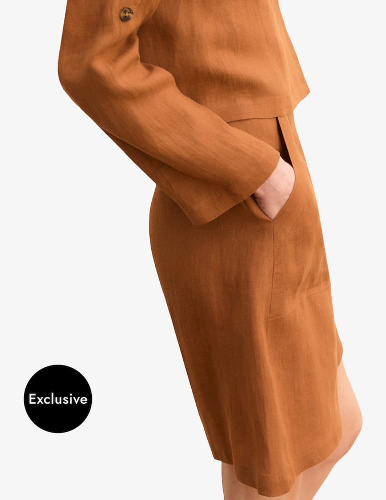 rinascente EMME Linen tailored shorts Emme x Rinascente