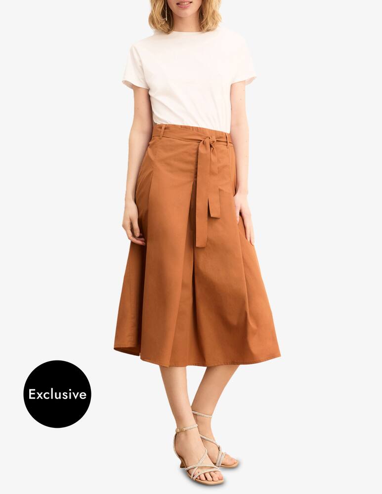 rinascente EMME Pleated midi skirt and t-shirt set Emme x Rinascente