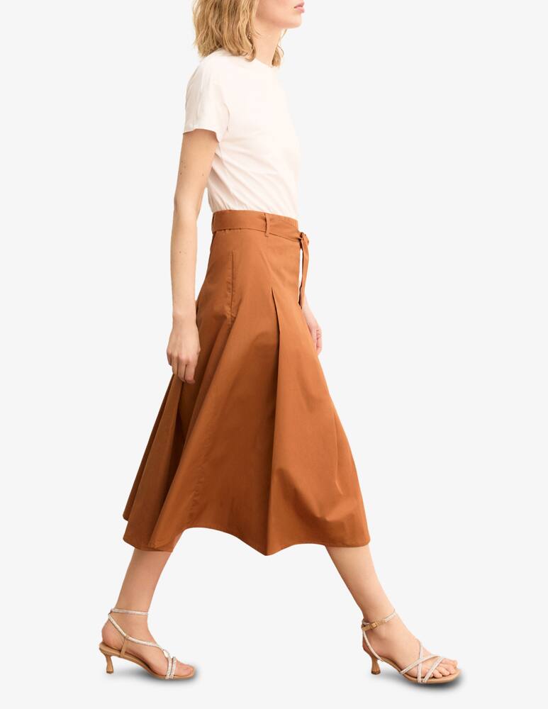 rinascente EMME Pleated midi skirt and t-shirt set Emme x Rinascente