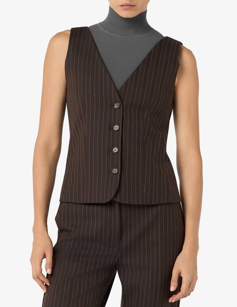 rinascente iBlues Pinstripe waistcoat