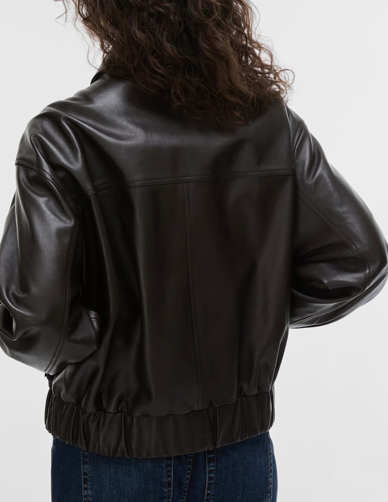 rinascente iBlues Bomber in pelle con fibbia