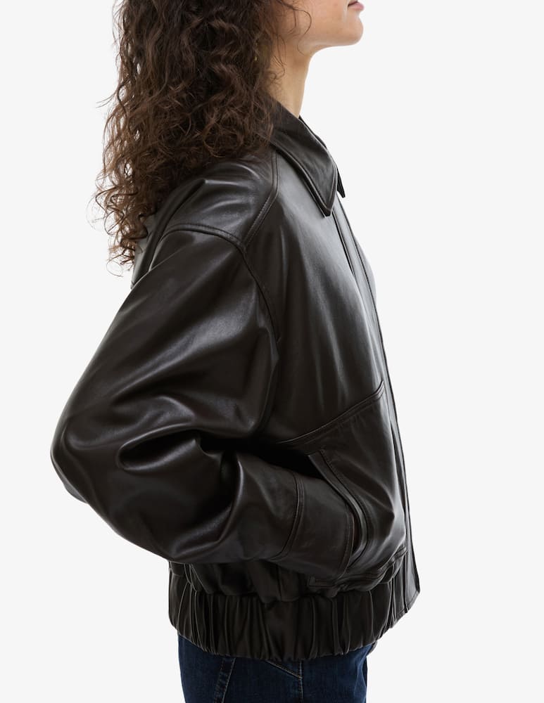 rinascente iBlues Bomber in pelle con fibbia