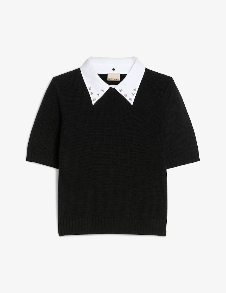 rinascente PENNYBLACK Maglia in lana con collo camicia