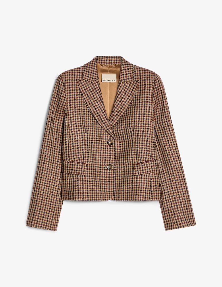 PENNYBLACK Blazer a quadri con toppe gomiti - immagine 1 PENNYBLACK Blazer a quadri con toppe gomiti - immagine 1