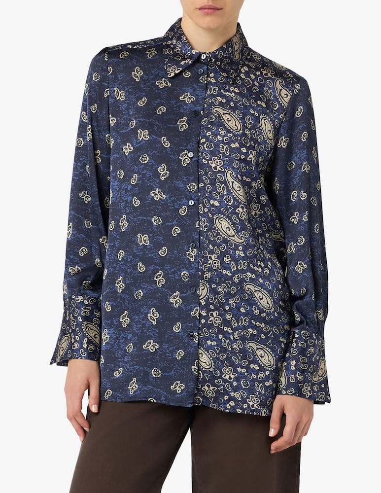rinascente PENNYBLACK Camicia in raso con stampa paisley