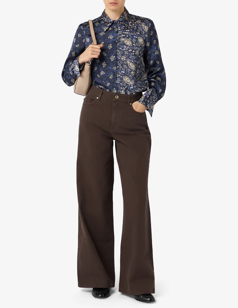 rinascente PENNYBLACK Camicia in raso con stampa paisley