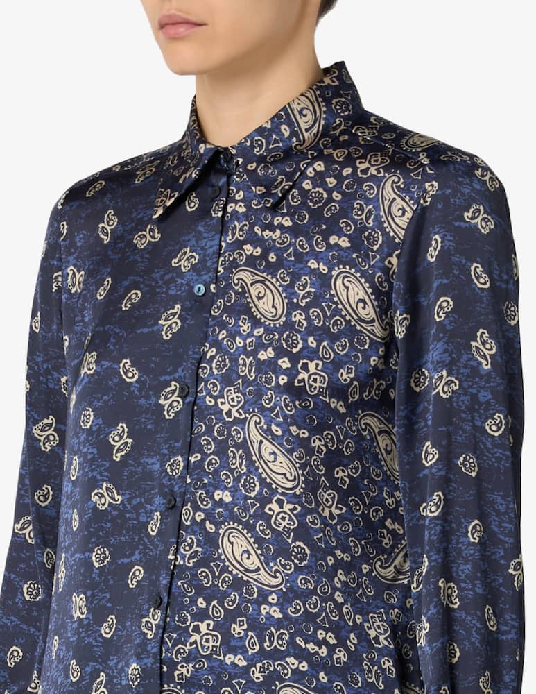 rinascente PENNYBLACK Camicia in raso con stampa paisley