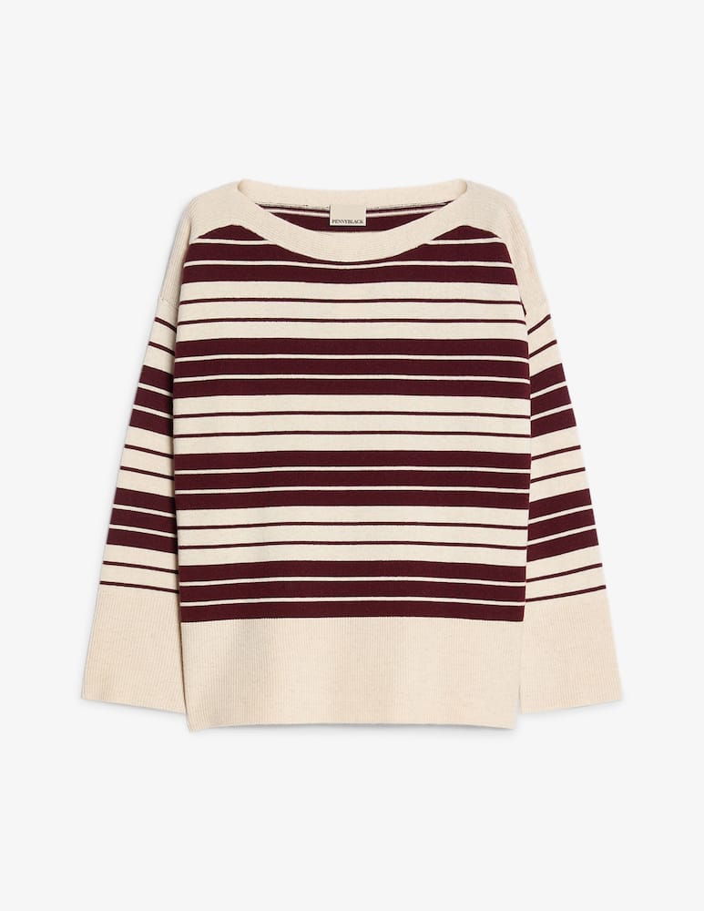 rinascente PENNYBLACK Maglione a righe in lana scollo barca