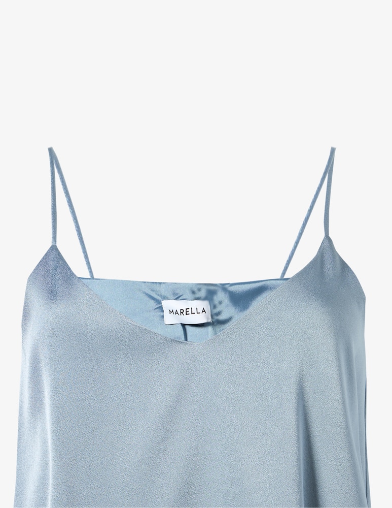 rinascente Marella Satin spaghetti strap top MLLOSCURI1