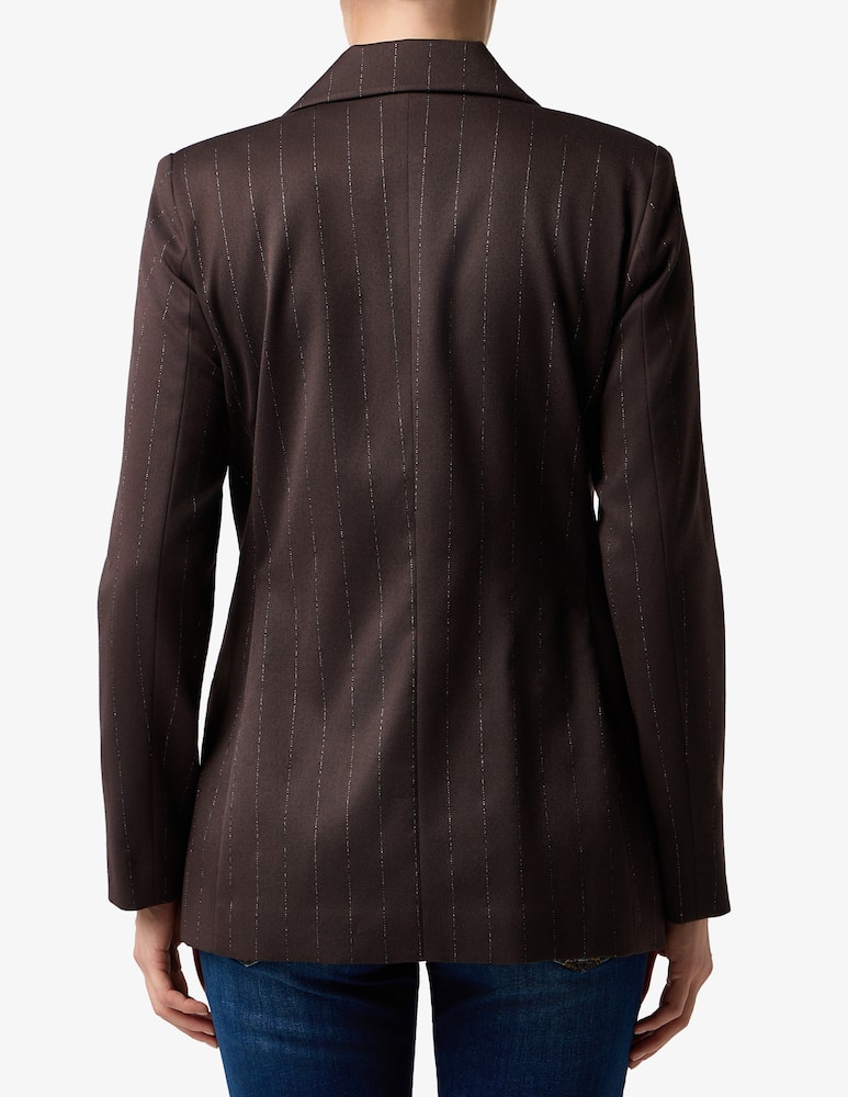 EMME Pinstripe lurex blazer - picture 3