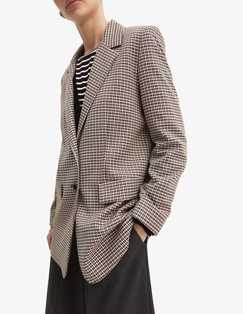 EMME Checked blazer over - picture 5