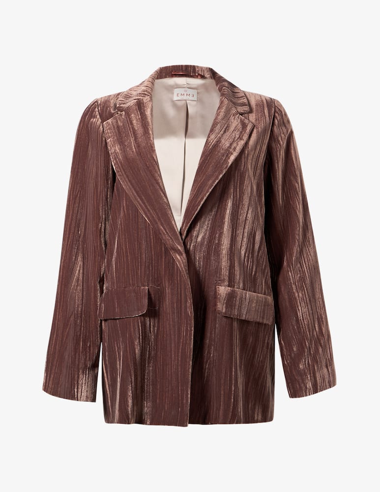 rinascente EMME Blazer in velluto crinkle EMMBARUFFA
