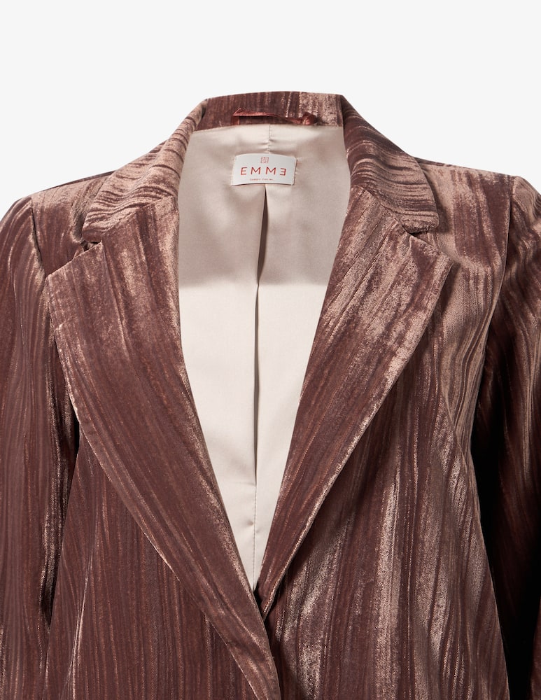 rinascente EMME Blazer in velluto crinkle EMMBARUFFA