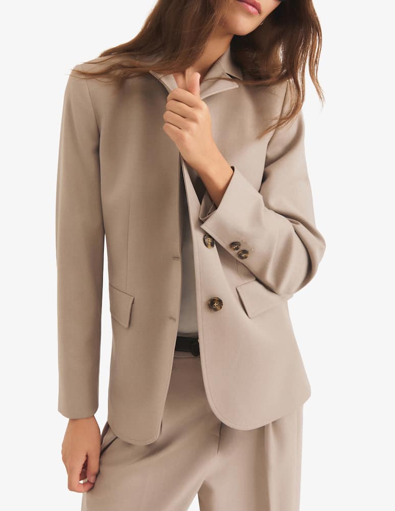 rinascente EMME Flannel two-button blazer