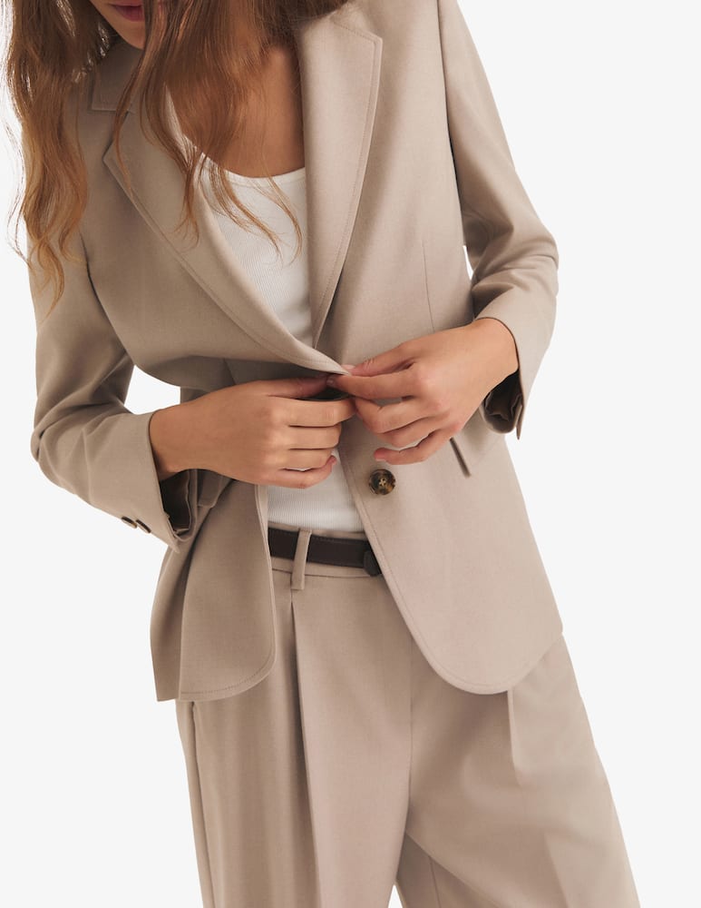rinascente EMME Flannel two-button blazer