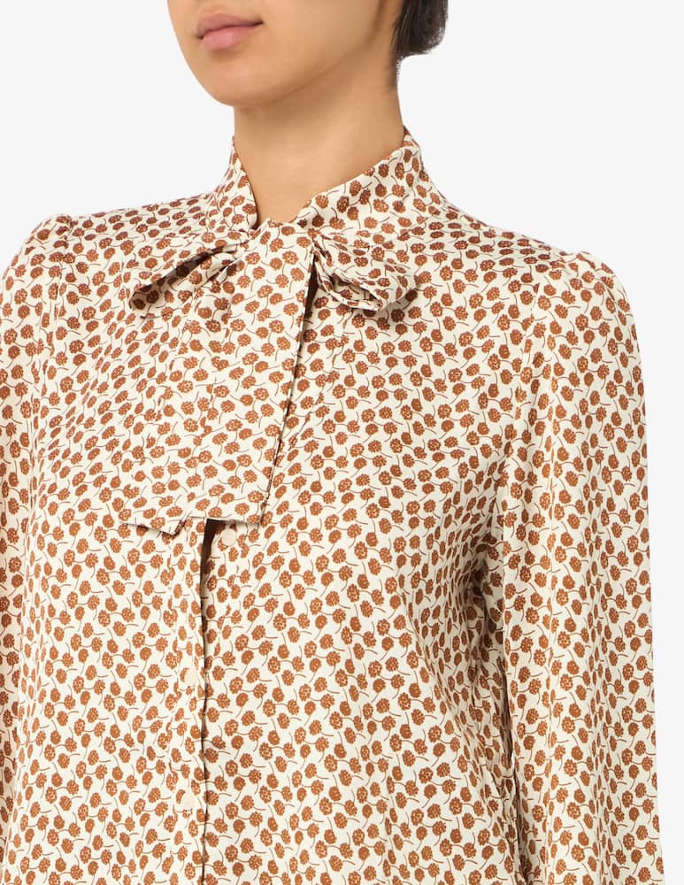 EMME Floral tie-neck shirt - picture 4 EMME Floral tie-neck shirt - picture 4