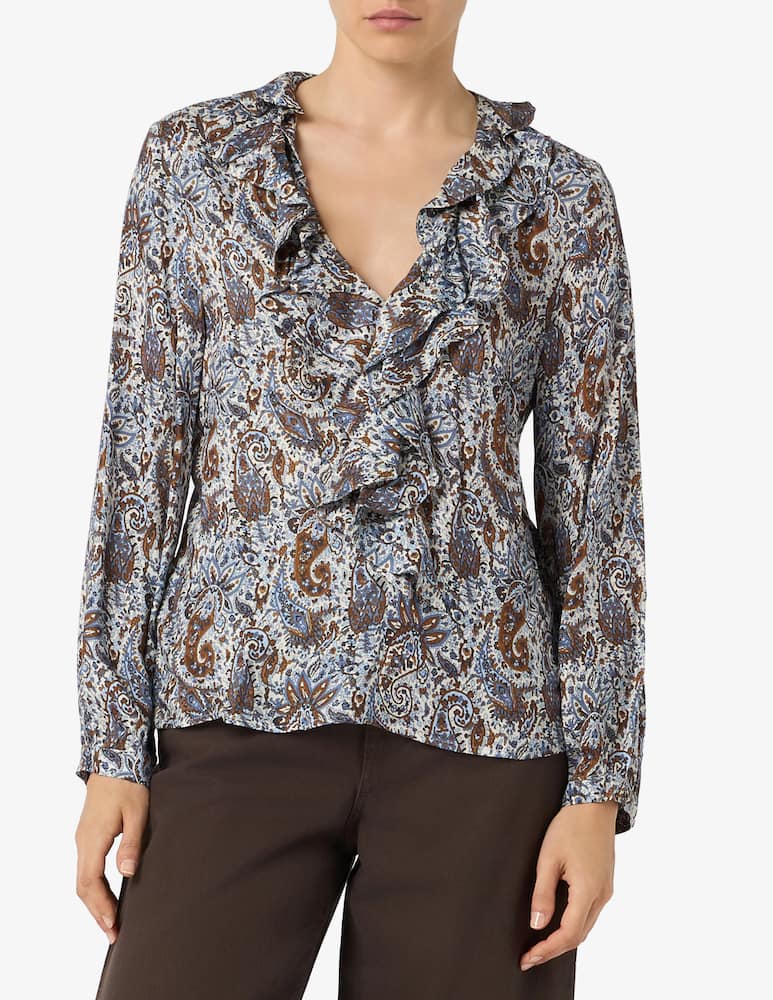 rinascente EMME Paisley ruffled blouse