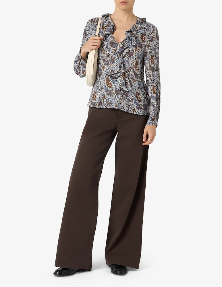 rinascente EMME Paisley ruffled blouse