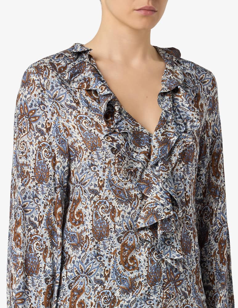 rinascente EMME Paisley ruffled blouse