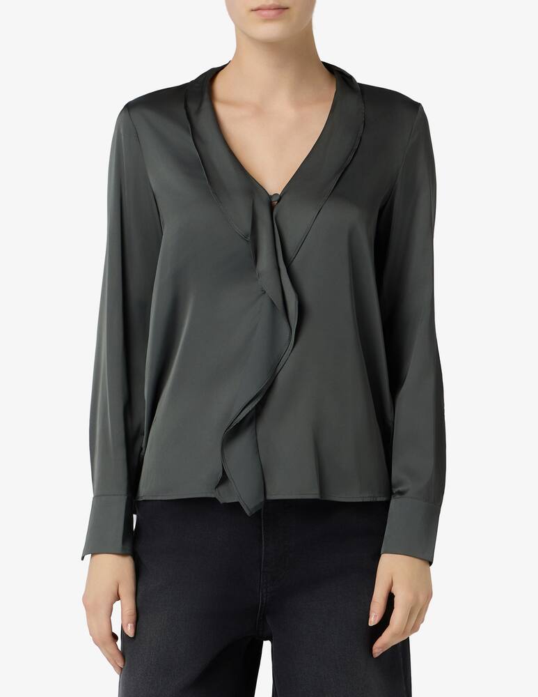 rinascente EMME Ruffle satin blouse