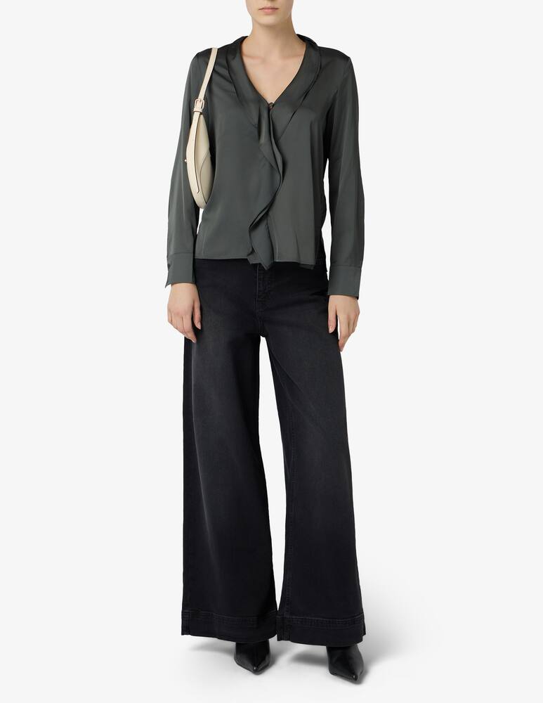 rinascente EMME Ruffle satin blouse