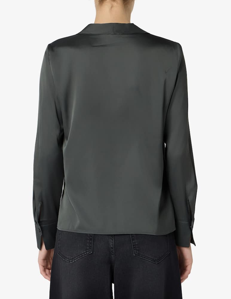EMME Ruffle satin blouse - picture 3 EMME Ruffle satin blouse - picture 3