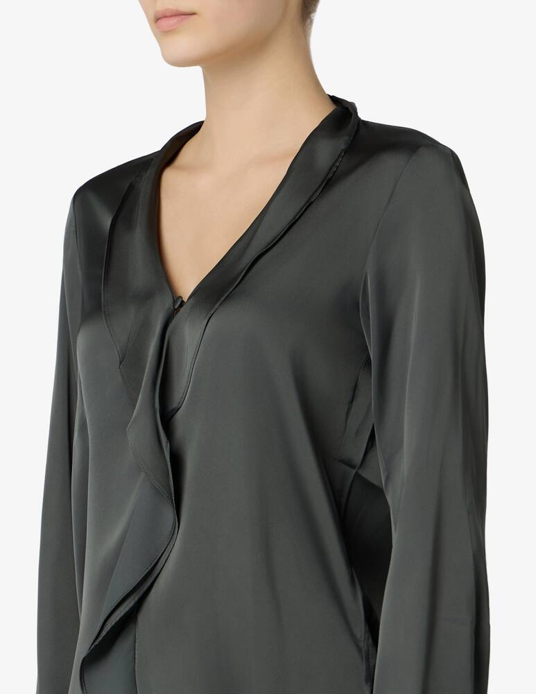 rinascente EMME Ruffle satin blouse