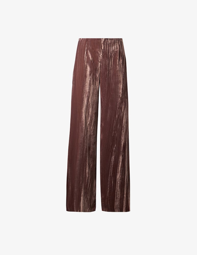 EMME Pantaloni a gamba larga in velluto crincle EMMCRISMA - immagine 1 EMME Pantaloni a gamba larga in velluto crincle EMMCRISMA - immagine 1