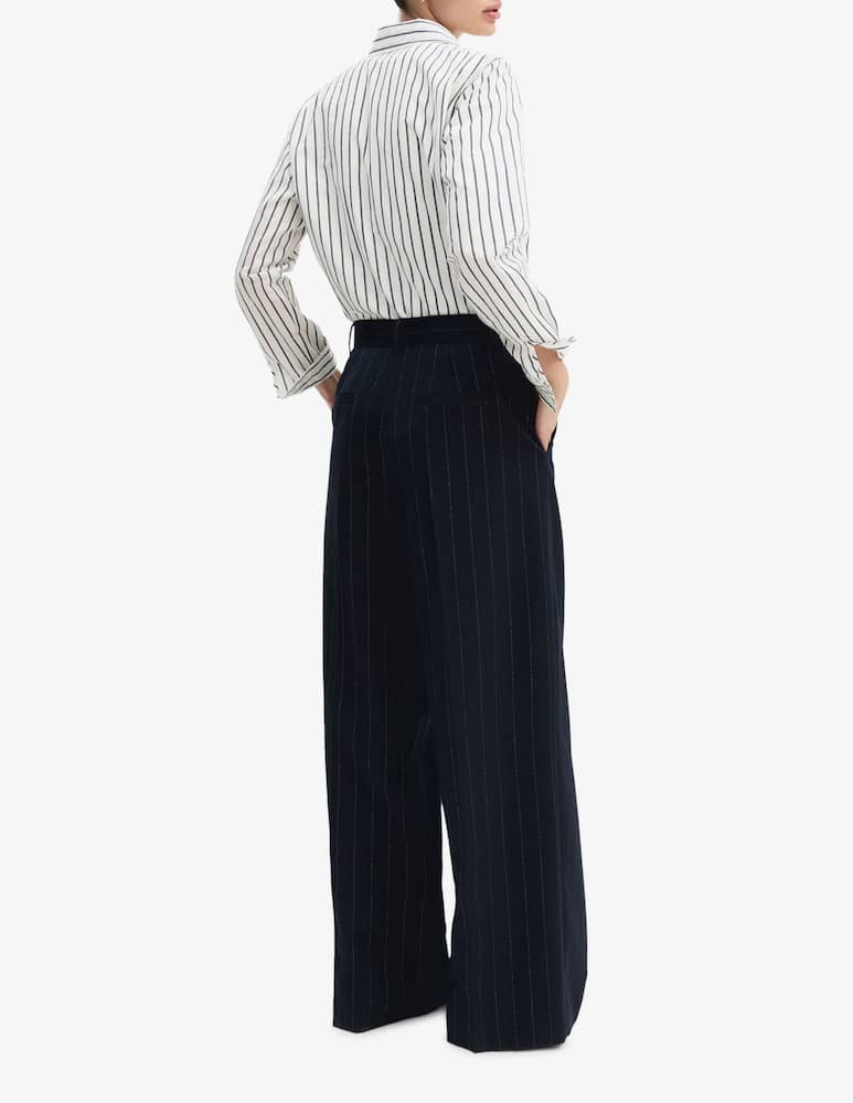 rinascente EMME Pinstripe pleated palazzo trousers