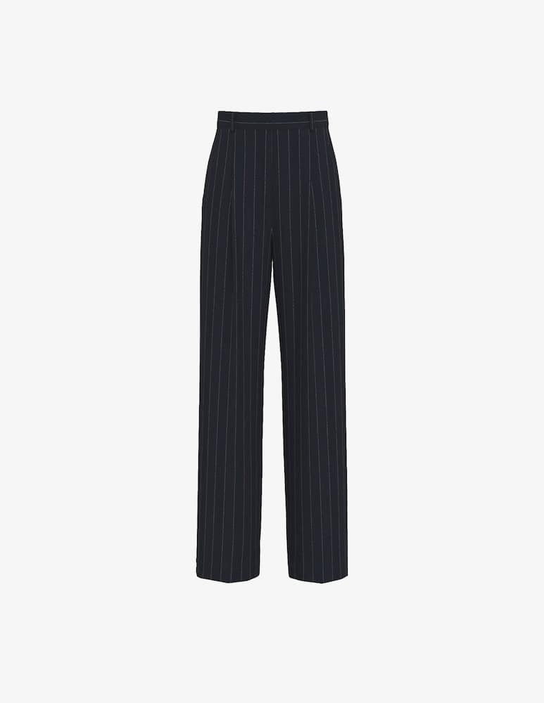 rinascente EMME Pinstripe pleated palazzo trousers