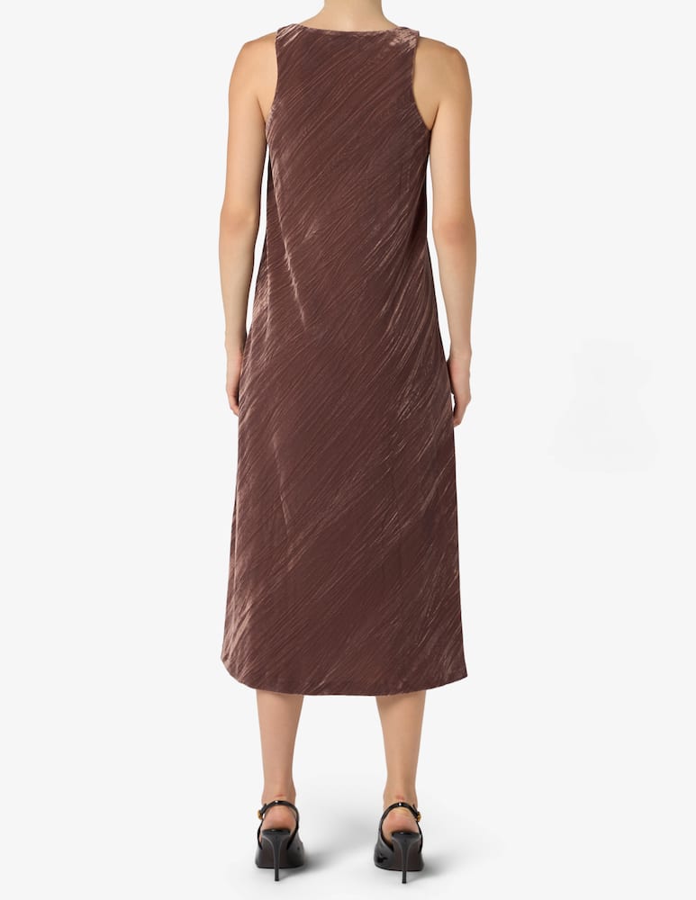 rinascente EMME Velvet crinkle long dress