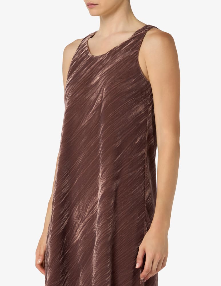 rinascente EMME Velvet crinkle long dress