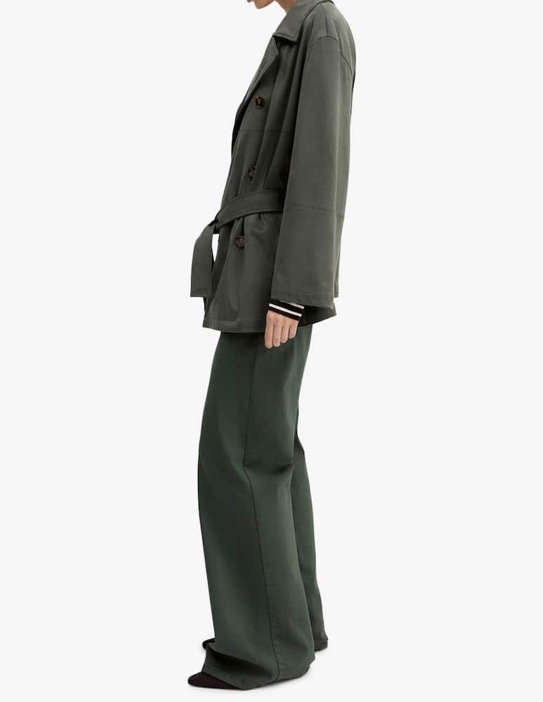 rinascente EMME Faux suede trench coat