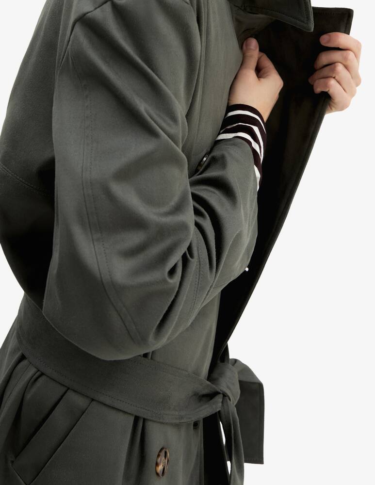 rinascente EMME Faux suede trench coat