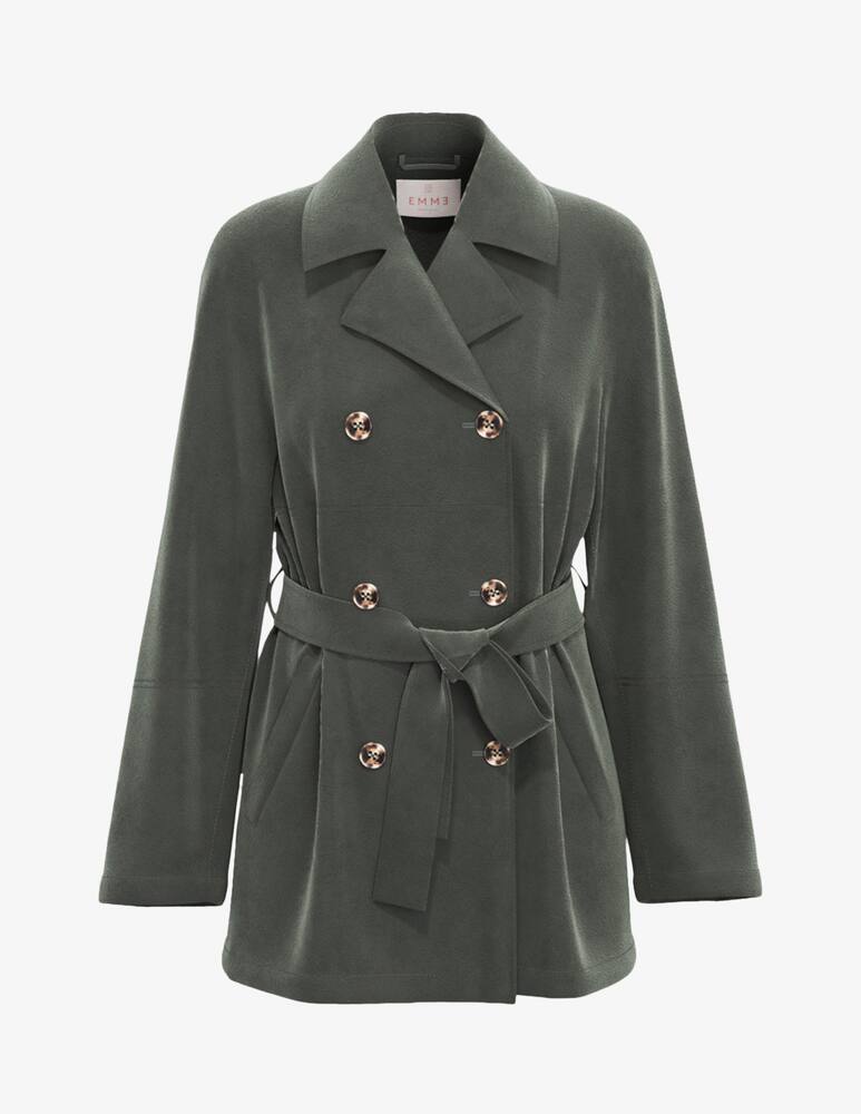 rinascente EMME Faux suede trench coat