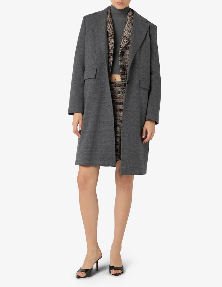 rinascente EMME Checked single-breasted coat