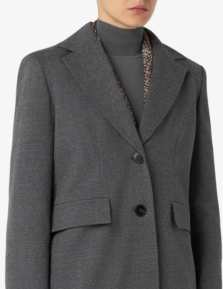 rinascente EMME Checked single-breasted coat