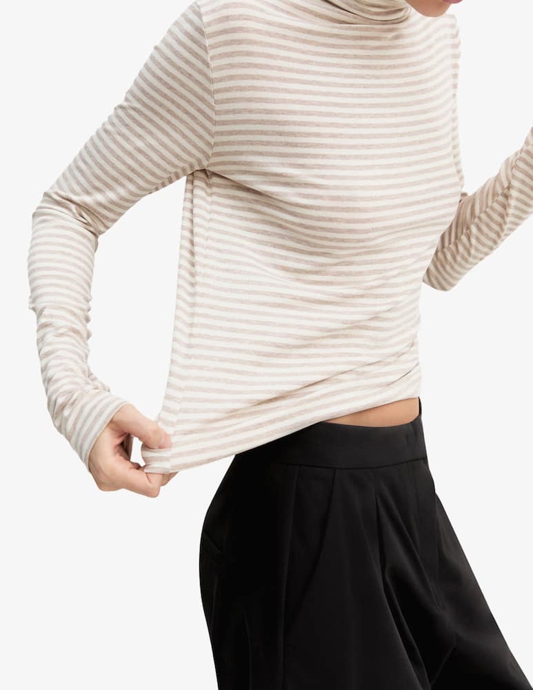 rinascente EMME Striped roll-neck jumper