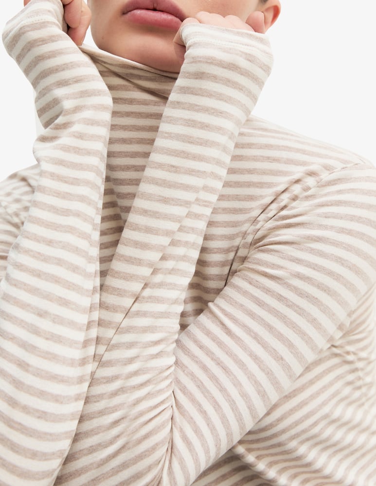 rinascente EMME Striped roll-neck jumper