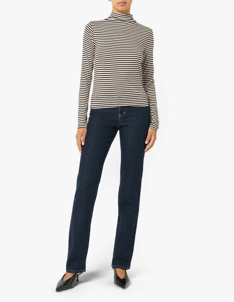 rinascente EMME Striped mock neck jumper